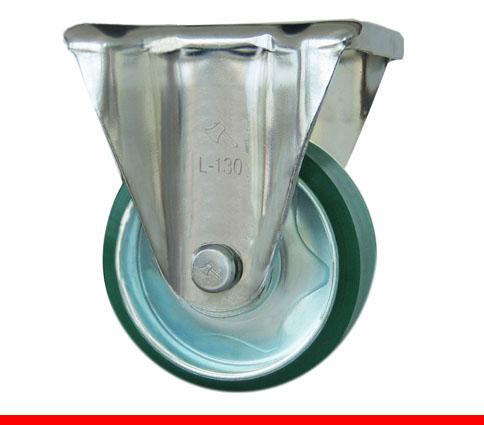 Càng bánh xe L cố định bánh xe nhựa PU